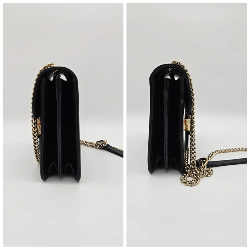 Authentic Gucci Interlocking G Shoulder Bag Black #4336M - Picture 5 of 10